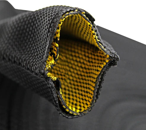 Electriduct 2 Hydraulic Hose Burst Protection Sleeve Nylon Hose Guard with Yellow Inner Liner